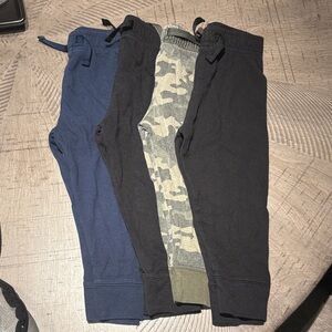 Kids Jogger Pant Bundle- Navy, Black (x2) & Camo